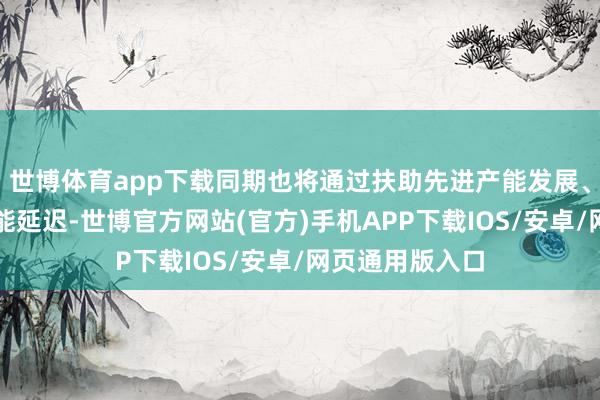 世博体育app下载同期也将通过扶助先进产能发展、禁止低水平产能延迟-世博官方网站(官方)手机APP下载IOS/安卓/网页通用版入口