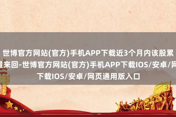 世博官方网站(官方)手机APP下载近3个月内该股累计发生2笔大量来回-世博官方网站(官方)手机APP下载IOS/安卓/网页通用版入口