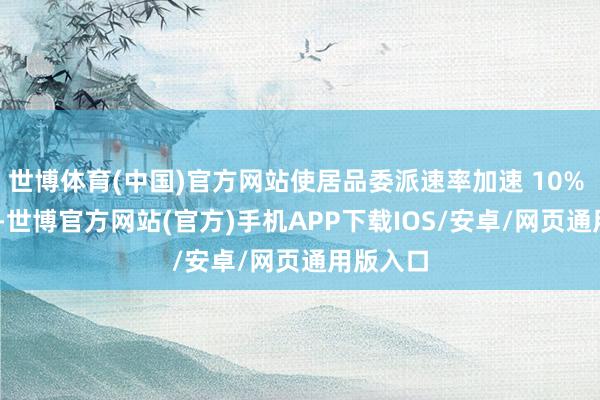 世博体育(中国)官方网站使居品委派速率加速 10% 至 20%-世博官方网站(官方)手机APP下载IOS/安卓/网页通用版入口